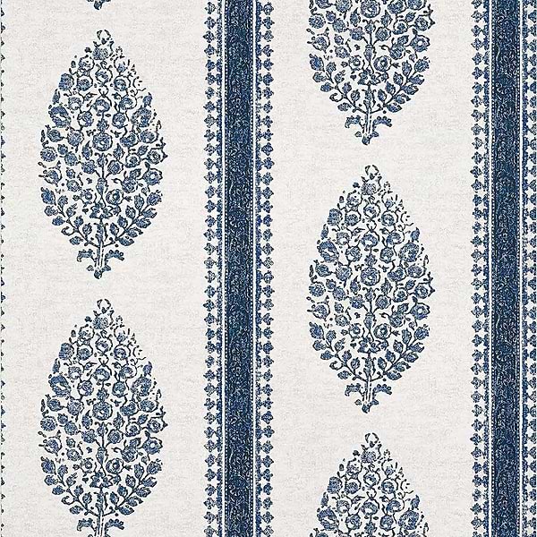 Chappana-Behang-Tapete-Thibaut-Blue and White-Rol-T10239-Selected Wallpapers