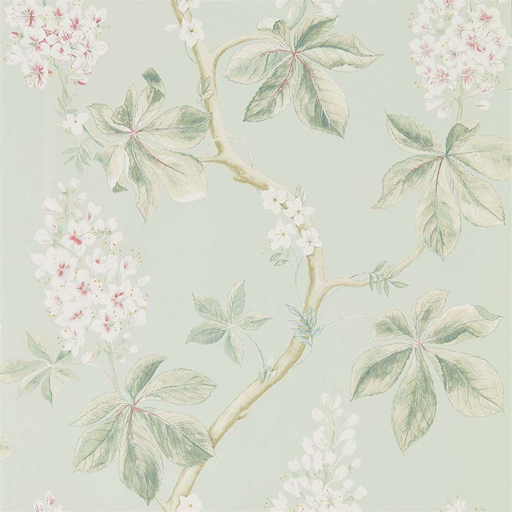 Chestnut Tree-behang-Tapete-Sanderson-Seaspray/Peony-Rol-215710-Selected Wallpapers