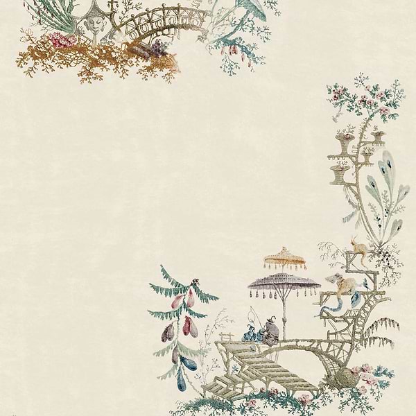 Chinoiserie-wallpaper-Mind the Gap-Taupe-300 cm (standaard)-WP20464-Selected Wallpapers