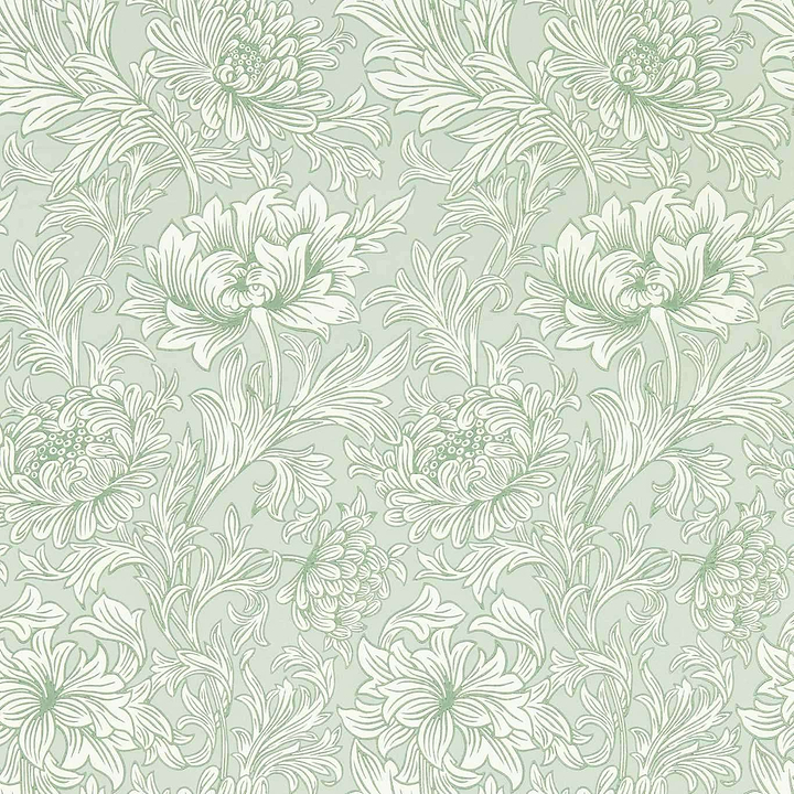 Chrysanthemum Toile-Behang-Tapete-Morris & Co-Willow-Rol-217069-Selected Wallpapers