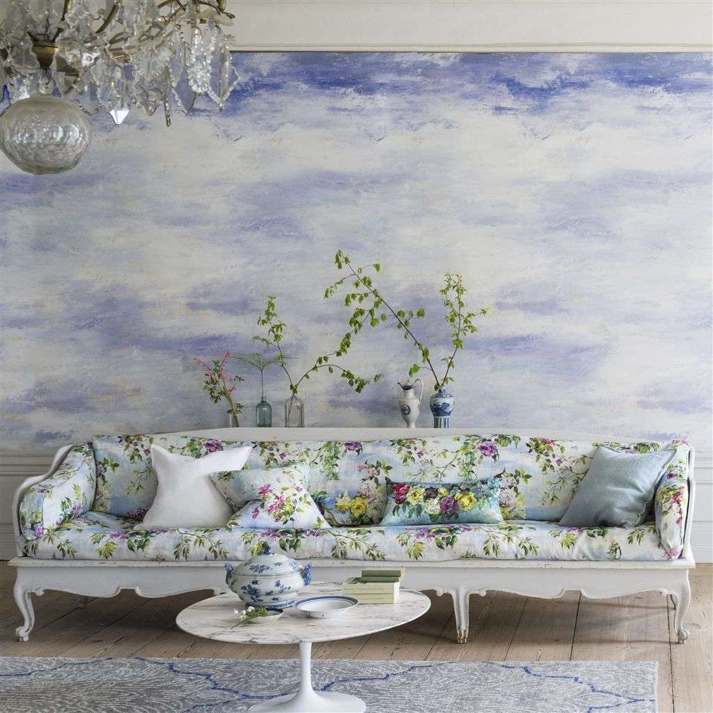 PECO CLUB【インテリア】★Hairstyle canvas art Cielo wallpaper from Designers Guild – Selected Wallpapers
