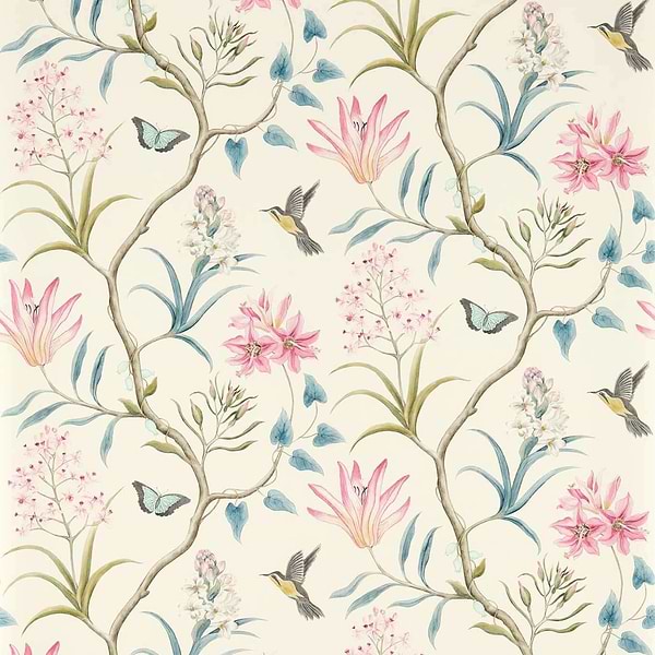 Clementine-behang-Tapete-Sanderson-Dusky Pink-Rol-213386-Selected Wallpapers