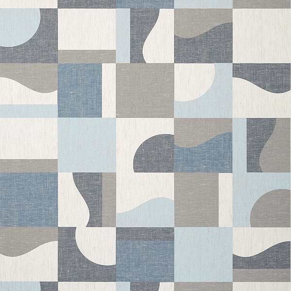 Colored Blocks-Wallpaper-Thibaut-Blue-Roll-T12859-Selected Wallpapers