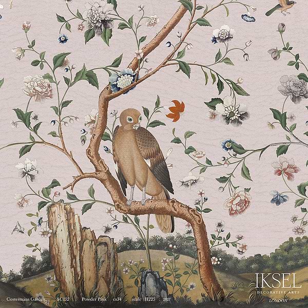 Costerman's Garden-behang-Iksel-Powder Pink-225 cm-SC132_CS34-Selected Wallpapers