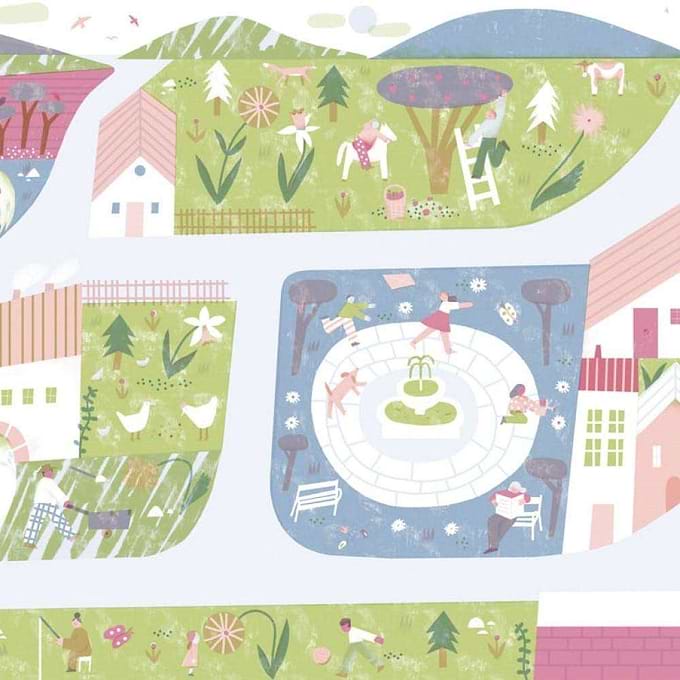 Country Joy-behang-Tapete-Coordonne-Cotton-Non Woven-9700002-Selected Wallpapers