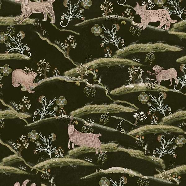 Countryside-behang-Tapete-Mind the Gap-By Night-300 cm (standaard)-WP20541-Selected Wallpapers