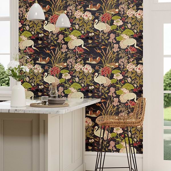 Crane & Frog-Behang-Tapete-Sanderson-Selected Wallpapers