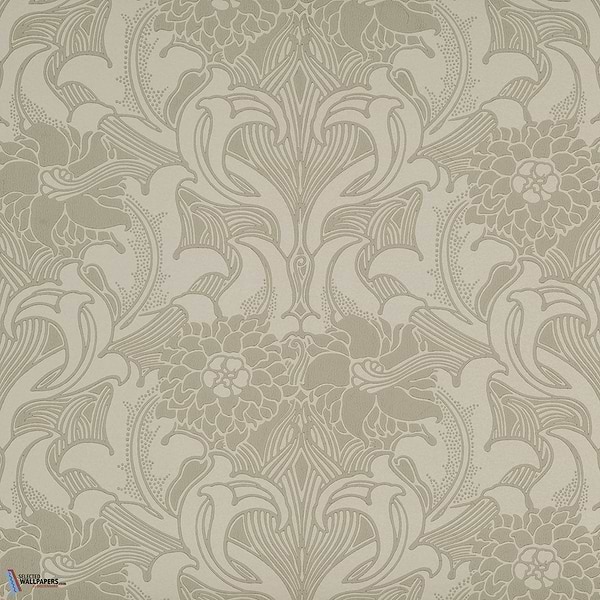 Dahlia Scroll-behang-Tapete-Little Greene-French Grey-Rol-0263DAFRENC-Selected Wallpapers