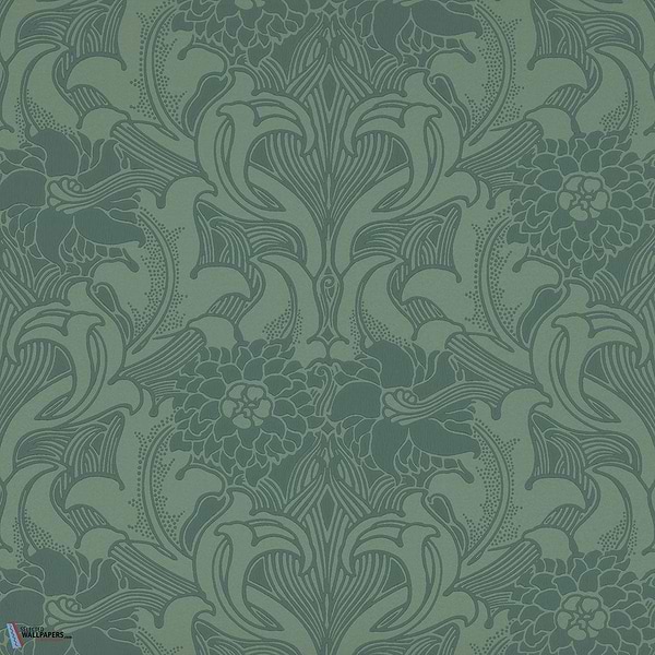 Dahlia Scroll-behang-Tapete-Little Greene-Tea with Florence-Rol-0263DATEAWI-Selected Wallpapers