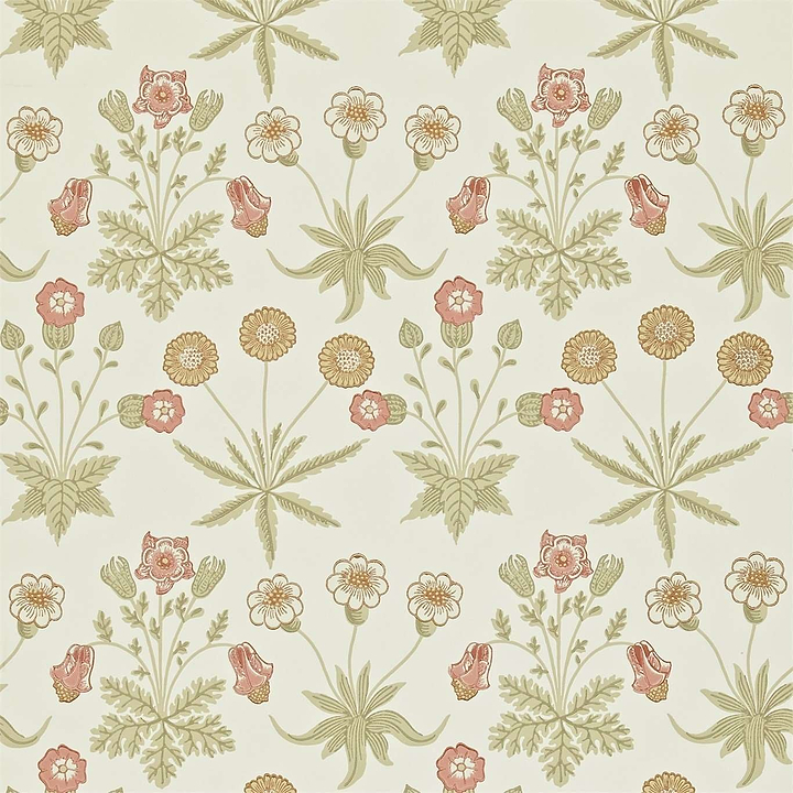 Daisy-behang-Tapete-Morris & Co-Coral/Manilla-Rol-212560-Selected Wallpapers