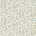 Damson Tree-behang-Tapete-Sanderson-Denim/Barley-Rol-216364-Selected Wallpapers