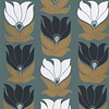 Dauphine-Behang-Tapete-Casamance-Vert de Gris-Rol-75690814-Selected Wallpapers
