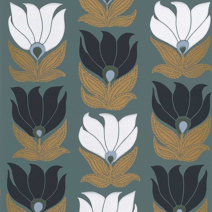 Dauphine-Behang-Tapete-Casamance-Vert de Gris-Rol-75690814-Selected Wallpapers