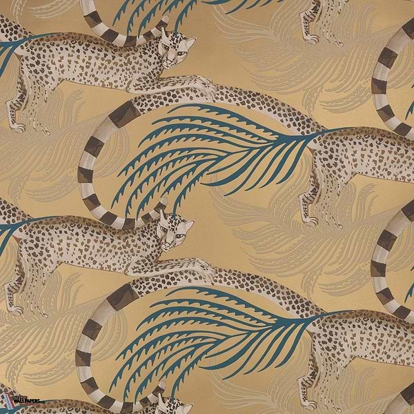 Delilah Wallcovering-Behang-Tapete-Romo-Vintage Gold-Rol-W450/06-Selected Wallpapers