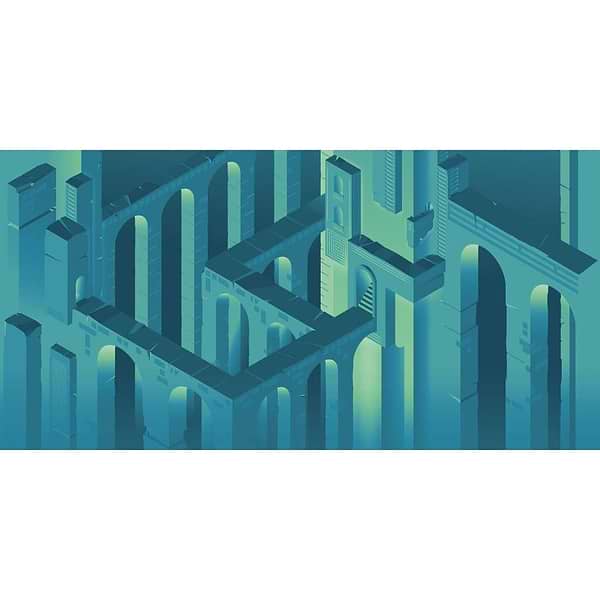 Digi-Maze-behang-Tapete-Inkiostro Bianco-Selected Wallpapers