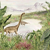Dinosaurs Park-behang-Tapete-Coordonne-Emerald-Non Woven-9700040-Selected Wallpapers