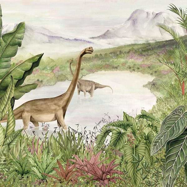 Dinosaurs Park-behang-Tapete-Coordonne-Emerald-Non Woven-9700040-Selected Wallpapers