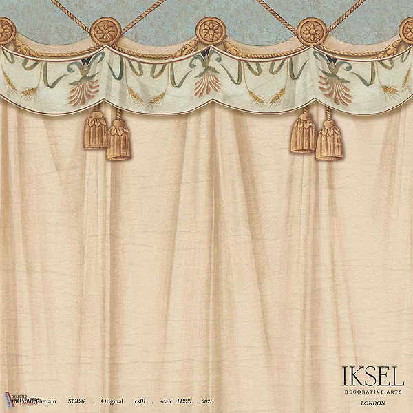 Directoire Curtain-behang-Iksel-Original-225 cm-SC126_CS01-Selected Wallpapers