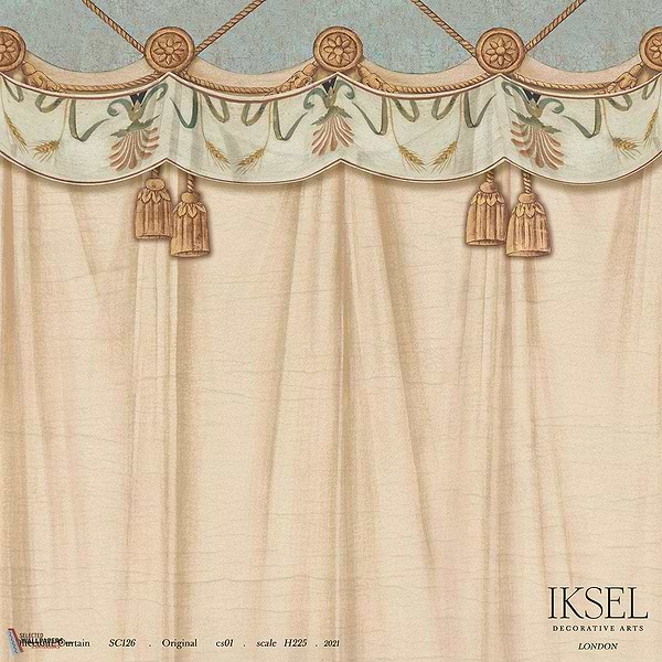 Directoire Curtain-behang-Iksel-Original-225 cm-SC126_CS01-Selected Wallpapers