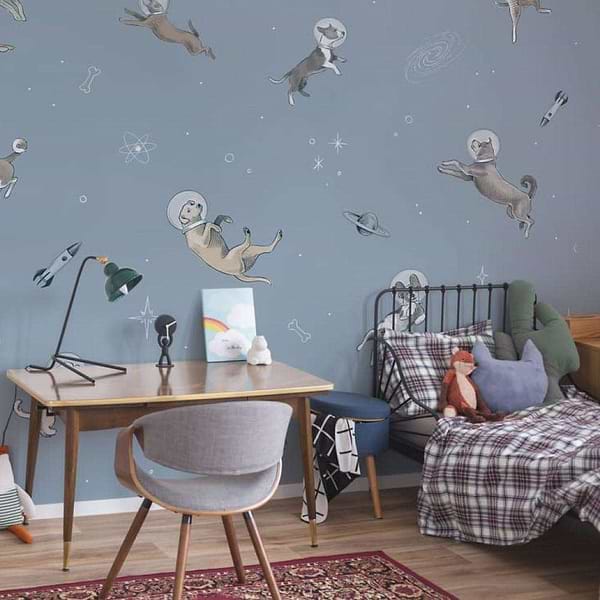 Doggy Gravity-behang-Tapete-Coordonne-Selected Wallpapers
