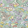Dragons de Feu-behang-Tapete-Pierre Frey-Celadon-Rol-FP763002-Selected Wallpapers
