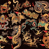 Dragons of Tibet-behang-Tapete-Mind the Gap-Zwart/Rood/Goud-300 cm (standaard)-WP20425-Selected Wallpapers