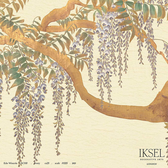 Edo Wisteria-behang-Iksel-Ivory-225 cm-SC110_CS23-Selected Wallpapers
