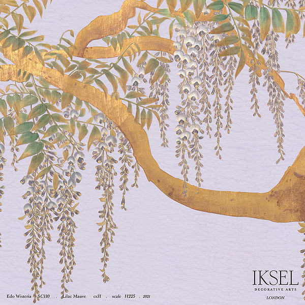 Edo Wisteria-behang-Iksel-Lilac Mauvre-225 cm-SC110_CS31-Selected Wallpapers