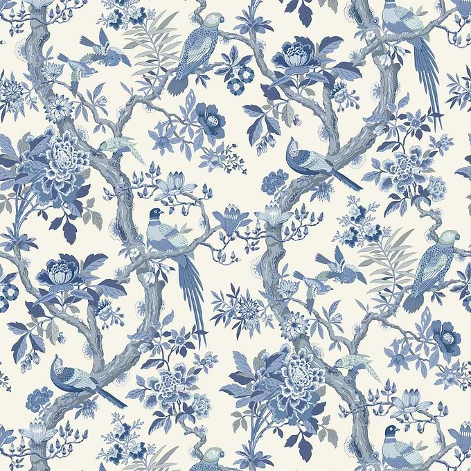 Eltham-Behang-Tapete-GP&J Baker-Indigo-Rol-BW45094.5-Selected Wallpapers