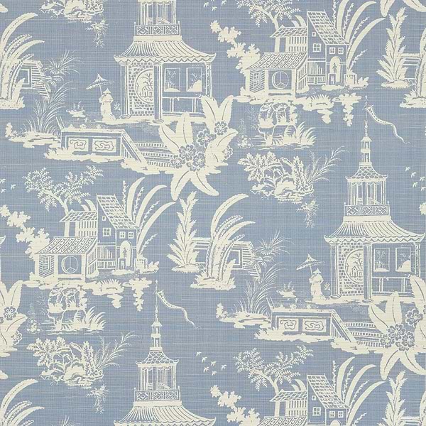 Empress Court-Behang-Tapete-Thibaut-Blue-Rol-T13649-Selected Wallpapers