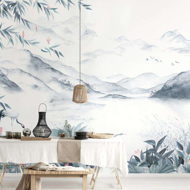 Enchanted Lake-behang-Tapete-Les Dominotiers-Selected Wallpapers