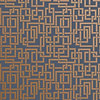Enigma-Behang-Tapete-Farrow & Ball-Blue Gold-Rol-BP5506-Selected Wallpapers