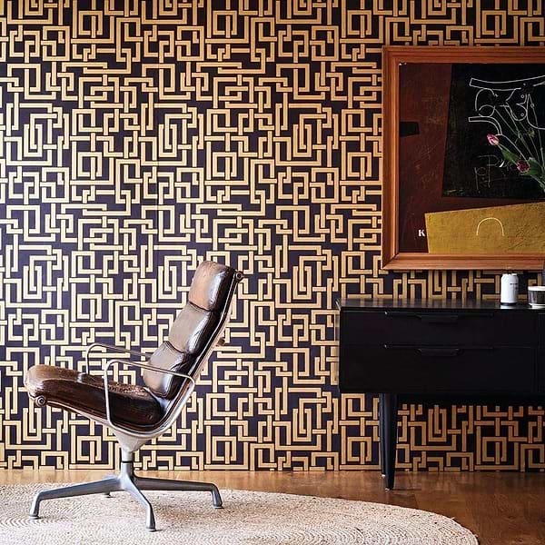 Enigma-Behang-Tapete-Farrow & Ball-Selected Wallpapers