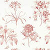 Etchings & Roses-behang-Tapete-Sanderson-Amanpuri Red-Rol-217054-Selected Wallpapers