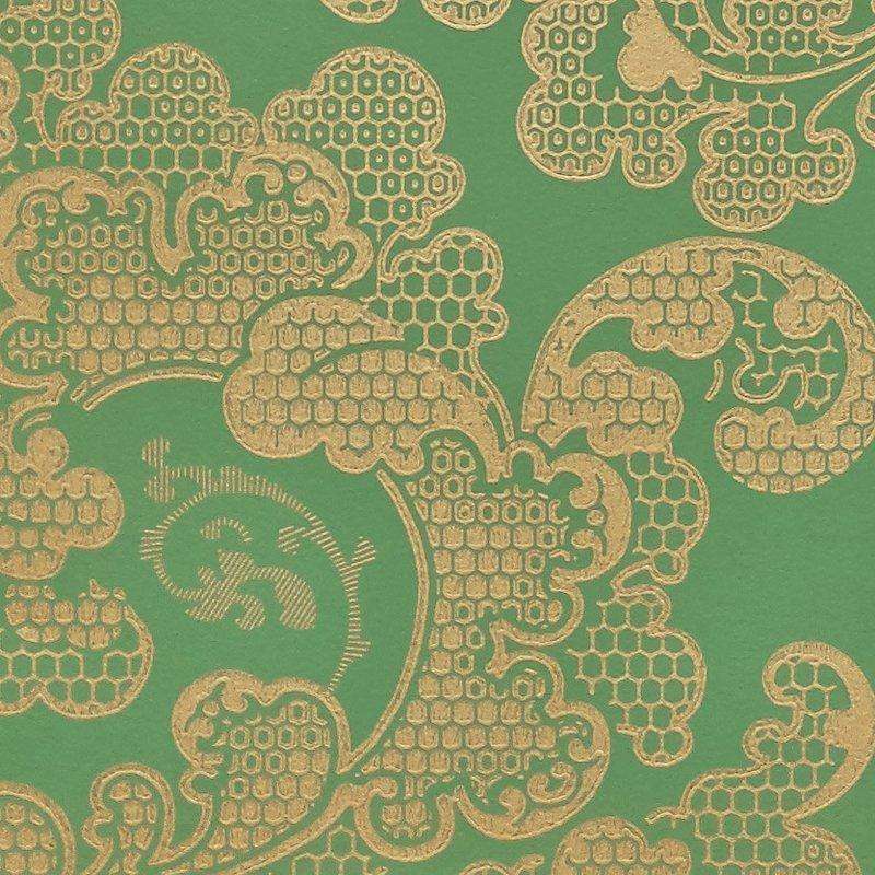 Eugenie-behang-Tapete-Isidore Leroy-Vert dore-Rol-06240207-Selected Wallpapers
