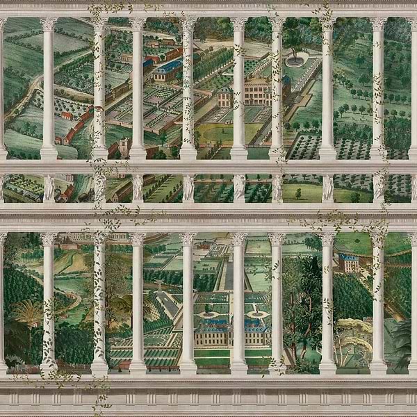 Fairyland-behang-Tapete-Mind the Gap-Green/Grey-300 cm (standaard)-WP20455-Selected Wallpapers