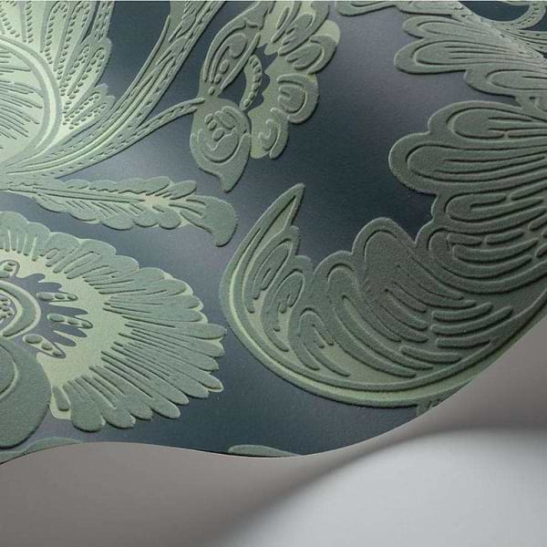 Fanfare Flock-behang-Tapete-Cole & Son-Selected Wallpapers