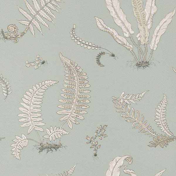 Ferns-behang-Tapete-GP&J Baker-Soft Blue-Rol-BW45044.7-Selected Wallpapers