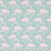 Flamingos-behang-Tapete-Sanderson-Turquoise Pink-Rol-214569-Selected Wallpapers