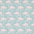 Flamingos-behang-Tapete-Sanderson-Turquoise Pink-Rol-214569-Selected Wallpapers