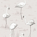 Flamingos-behang-Tapete-Cole & Son-Snow-Rol-95/8046-Selected Wallpapers