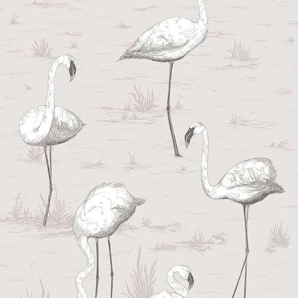 Flamingos-behang-Tapete-Cole & Son-Snow-Rol-95/8046-Selected Wallpapers