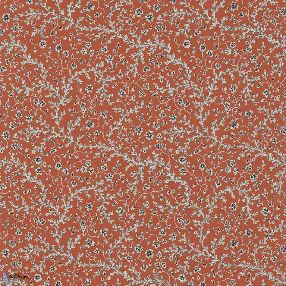 Fleurs de Corail-behang-Tapete-Pierre Frey-Terracotta-Rol-FP787003-Selected Wallpapers