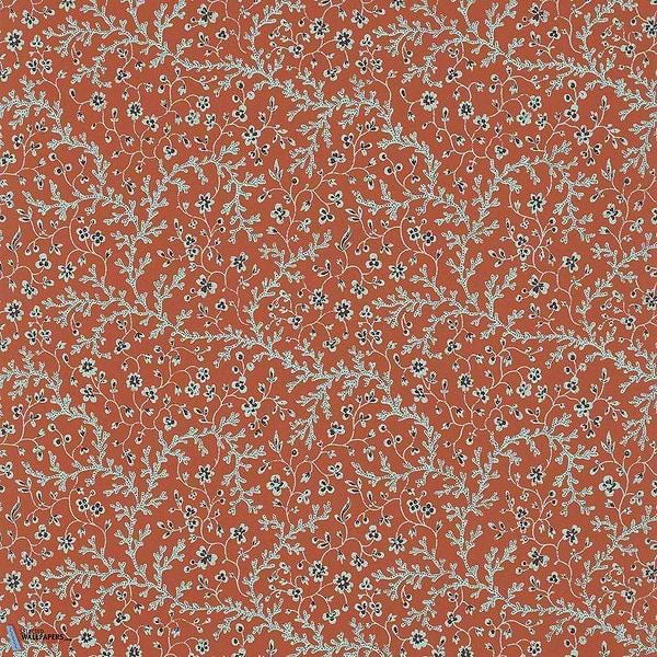 Fleurs de Corail-behang-Tapete-Pierre Frey-Terracotta-Rol-FP787003-Selected Wallpapers
