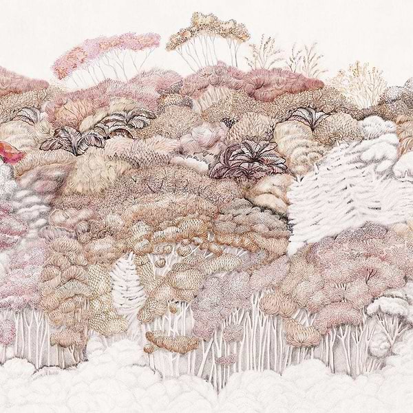 Fleurs des Bois-Behang-Tapete-Glamora-1A-GlamDecor-GLPA111A-Selected Wallpapers