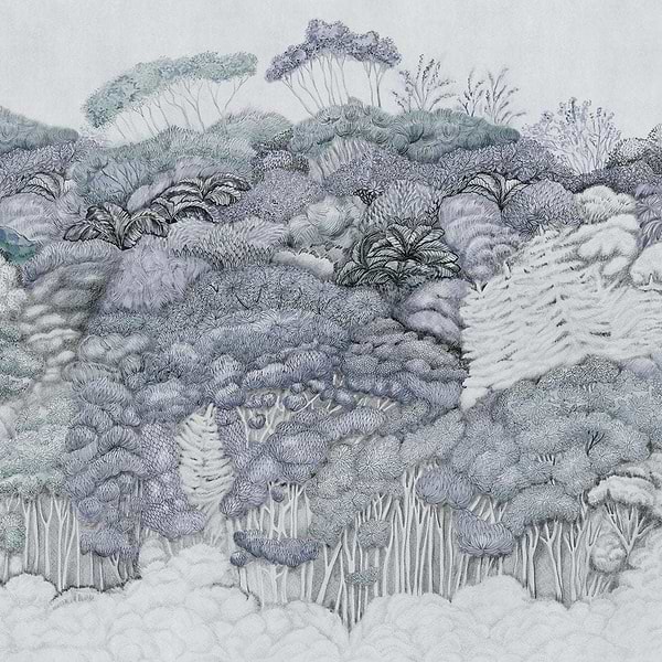 Fleurs des Bois-Behang-Tapete-Glamora-1B-GlamDecor-GLPA113A-Selected Wallpapers