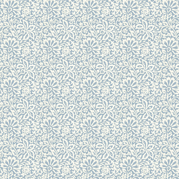 Flora-Behang-Tapete-GP&J Baker-Blue-Rol-BW45097.1-Selected Wallpapers