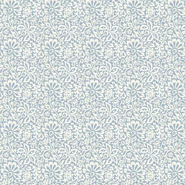 Flora-Behang-Tapete-GP&J Baker-Blue-Rol-BW45097.1-Selected Wallpapers