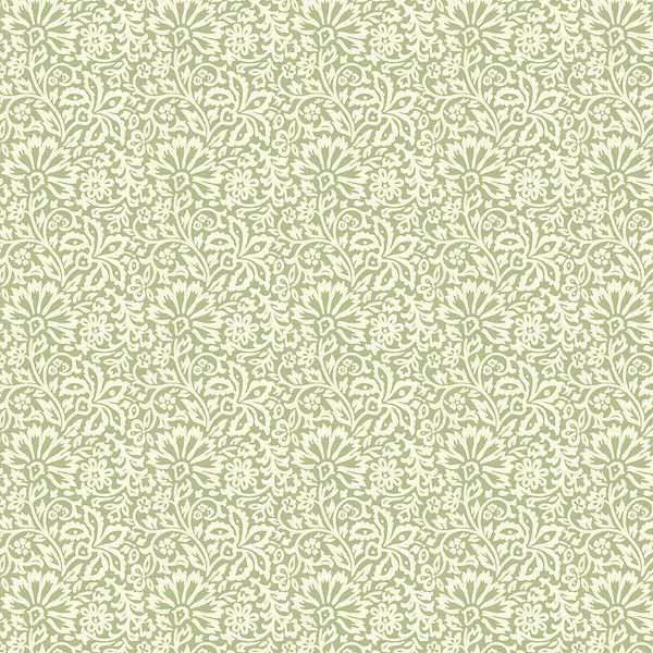 Flora-Behang-Tapete-GP&J Baker-Green-Rol-BW45097.3-Selected Wallpapers