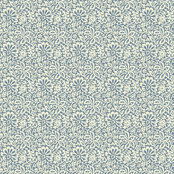 Flora-Behang-Tapete-GP&J Baker-Indigo-Rol-BW45097.5-Selected Wallpapers